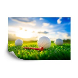 Fototapete 3D-Golfbälle