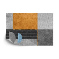 Fototapete Gold Geometric Background Art. Modern Grey Pattern