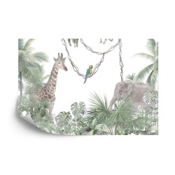 Fototapete Tropical Trees And Leaves For Digital Printing Wallpaper  Custom Design Wallpaper - 3D