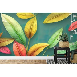 Fototapete Tropical Trees And Leaves For Digital Printing Wallpaper  Custom Design Wallpaper 3D