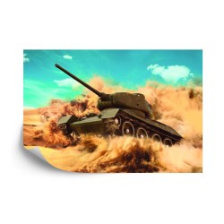 Fototapete Kampfpanzer In Der Wüste