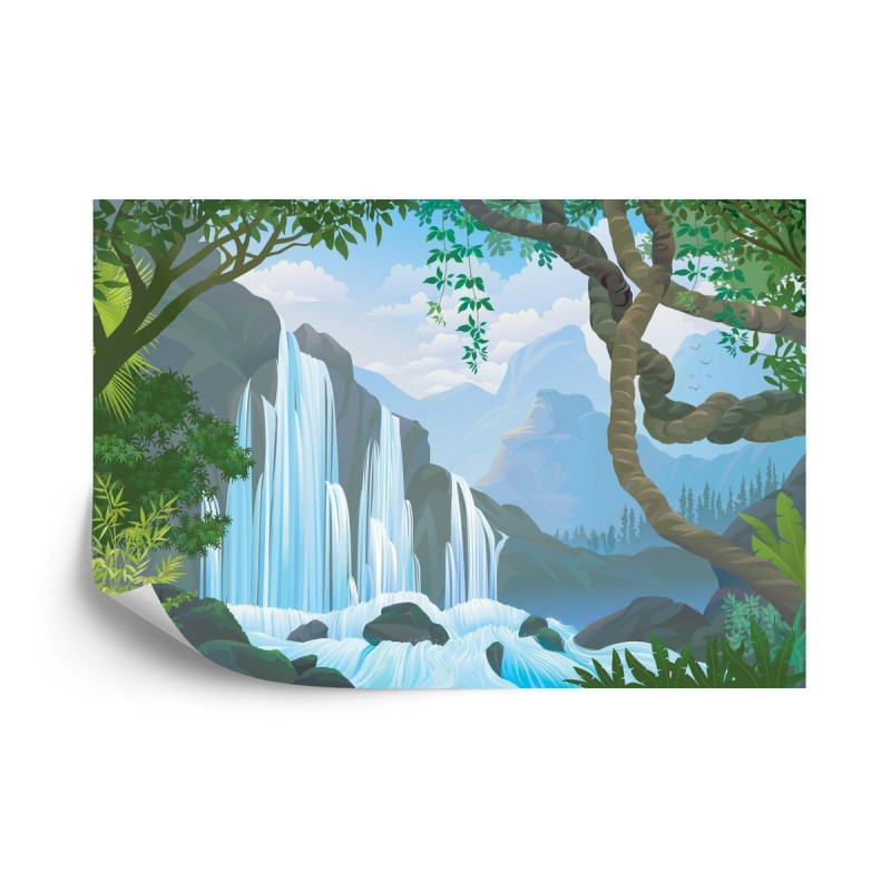 Fototapete Wasserfall Im Dschungel