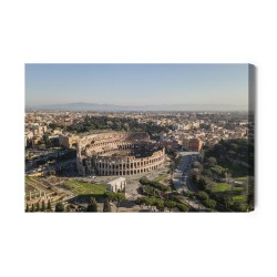 Leinwandbild Luftaufnahme Des Kolosseums