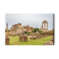 Leinwandbild 3D-Ansicht Des Forum Romanum