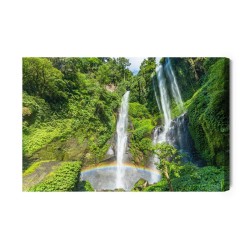 Leinwandbild Sekumpul-Wasserfall Auf Bali