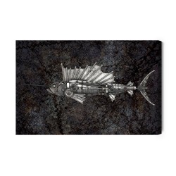 Leinwandbild Segelfisch Im Steampunk-Stil