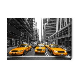 Leinwandbild Gelbe Taxis Im Stadtzentrum Von New York