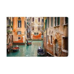 Leinwandbild Gondeln In Venedig