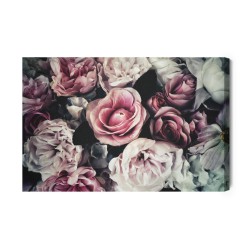 Leinwandbild Vintage Rosenblüten