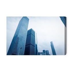 Leinwandbild Moderne Wolkenkratzer  Hongkong