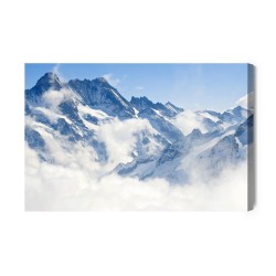 Leinwandbild Alpen In Der Schweiz