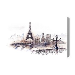 Leinwandbild Schöne Stadt Paris