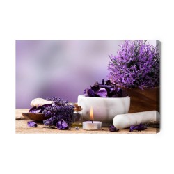 Leinwandbild Lavendel-Entspannungsset