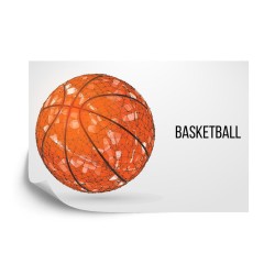 Fototapete Geometrischer Basketballball