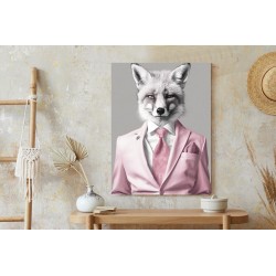 Poster Fuchs Trägt Einen Anzug