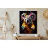 Poster Mehrfarbiges Porträt Eines Koalas