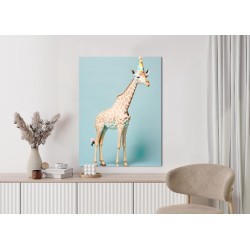 Poster Giraffe Mit Geburtstagshut