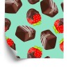Tapete Erdbeeren In Schokolade