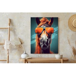 Poster Pferd Mit Sonnenbrille