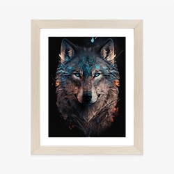Poster Magischer Wolf