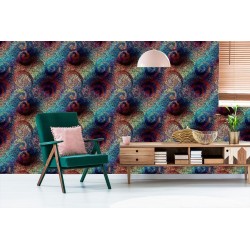 Tapete Wand-Bunte Mosaik-Muster-Esszimmer
