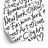 Tapete Schwarz Und Weiß Typografie New York