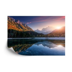 Fototapete Incredible Nature Landscape. Amazing Lake Jasna With Of A Mirror Reflection. Stunning Vivid Nature Scenery Of