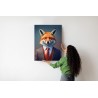 Poster Porträt Eines Fuchses In Männerkleidung