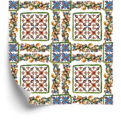 Tapete Bunte Mosaikfliesen Für Die Küche
