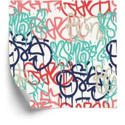Tapete Pastell-Graffiti