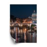 Poster Tiberbrücke Und Die Vatikankuppel