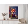 Poster Portrait Of A Cute Baby Fox