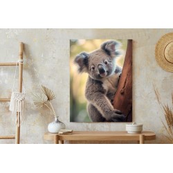 Poster Koala Auf Verschwommenem Hintergrund