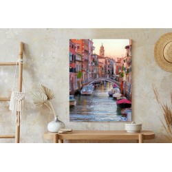 Poster Romantischer Kanal Im Zentrum Von Venedig