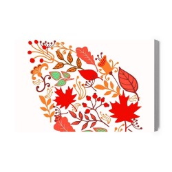 Leinwandbild Bunte Herbstblätter