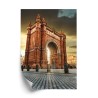 Poster Berühmtes Gebäude Arc De Triomphe In Barcelona