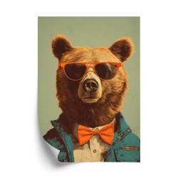 Poster Teddybär Mit Sonnenbrille