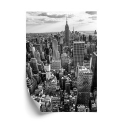 Poster New Yorker Schwarz-Weiß-Ansicht Von Wolkenkratzern