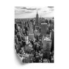 Poster New Yorker Schwarz-Weiß-Ansicht Von Wolkenkratzern