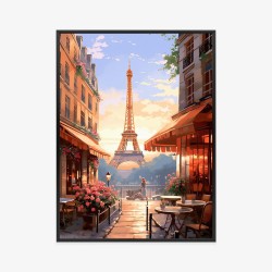 Poster Malerische Cafés Von Paris