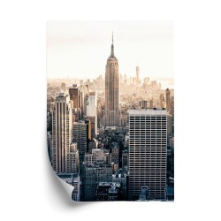 Poster Nyc-Blick Auf Wolkenkratzer Am Morgen