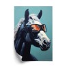 Poster Pferd Mit Brille