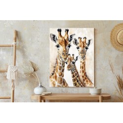 Poster Giraffenfamilie