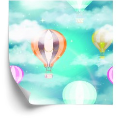 Tapete Ballons Hinter Den Wolken