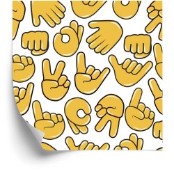Tapete Hand-Emoticons