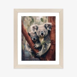 Poster Zwei Koalabären Auf Einem Ast