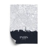 Poster Paris - Stadtplan