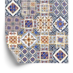Tapete Wand Orientalische Mosaik-Fliesen-Muster