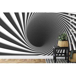 Fototapete Abstract Background Lines Black Hole 3D