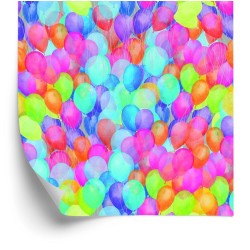 Tapete Mehrfarbige Luftballons